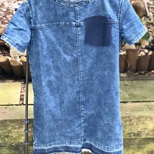 Denim dress. Length: 32”